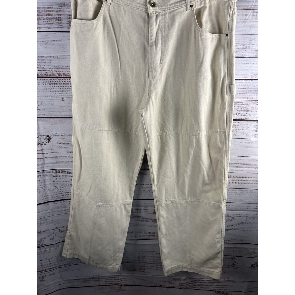 No Boundaries  Carpenter Pants Jeans Men’s 40x31 Beige Light Birch New